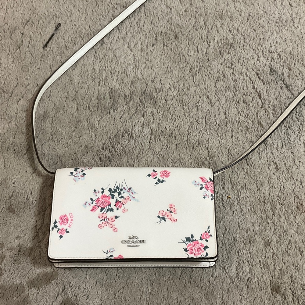Coach Floral Print Crossbody Bag